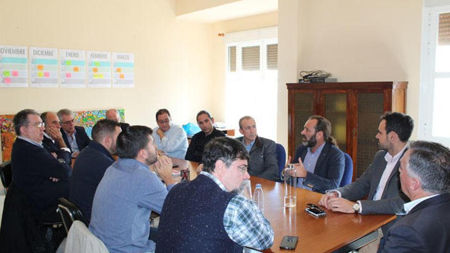 Reunión entre Mahos y Ciudadanos, este pasado miércoles.