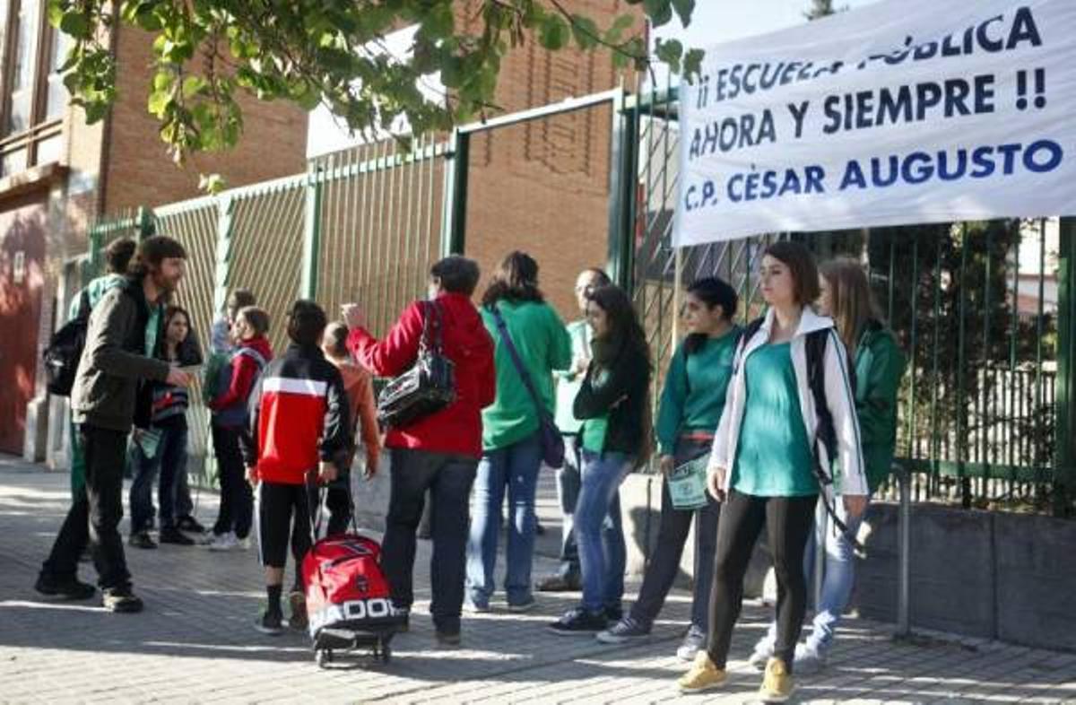 Las imágenes de la jornada de huelga de la enseñanza