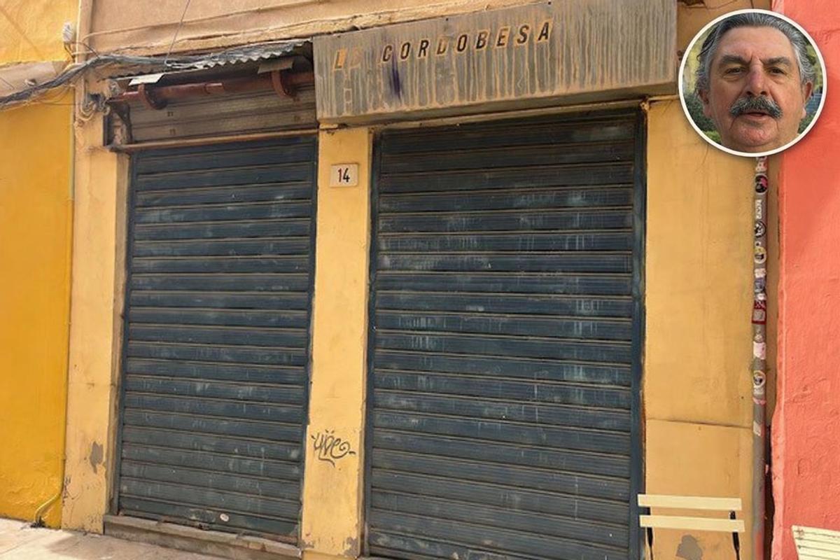 Fachada actual de la antigua tienda de La Cordobesa, al frente de la cual estaba Juan Jiménez Jiménez.
