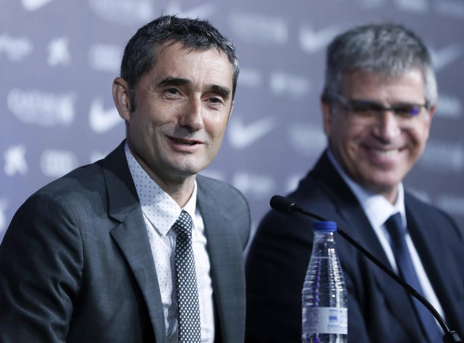 Valverde arriba a Barcelona