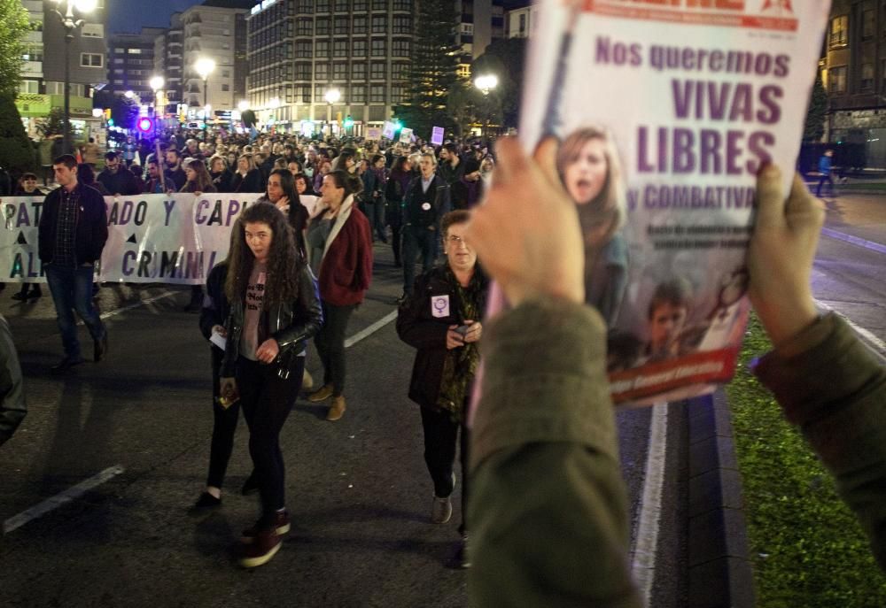 Manifestación del día de la mujer en Gijón