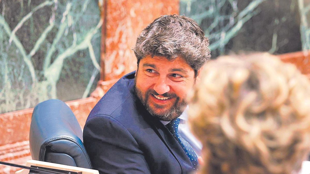 El presidente de la Comunidad, Fernando López Miras, en la Asamblea