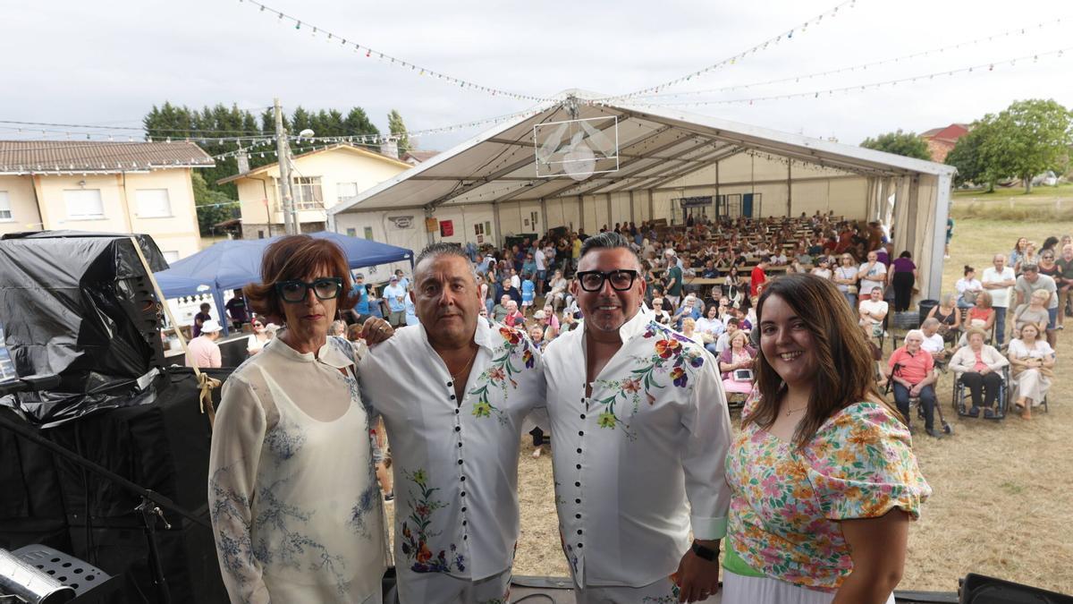 Los pregoneros de las fiestas de Miranda, Ana María Salas, Oliver Cabrera, Luis Rodríguez y Gemma García.