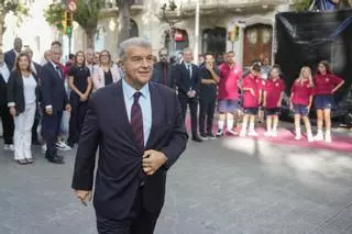 Laporta fija como objetivo los cuatro títulos: "Hay que mantener al máximo la concentración"