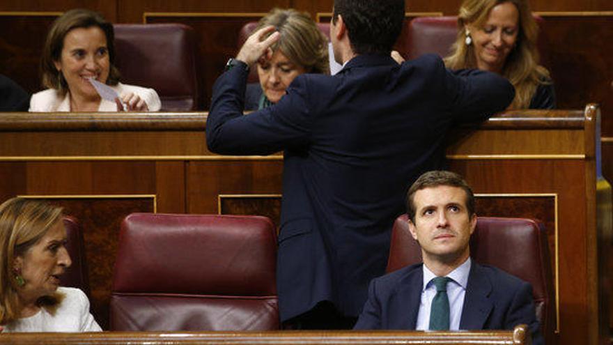 Pablo Casado en un moment de la sessió constitutiva del Congrés.