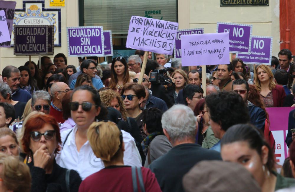 Manifestación en Málaga contra la Violencia contra las Mujeres