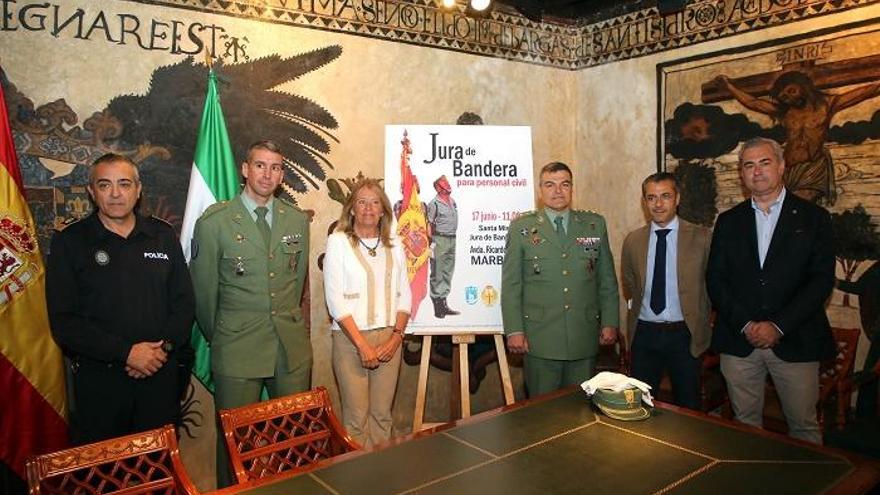 Imagen de la presentación de la Jura de Bandera Civil.