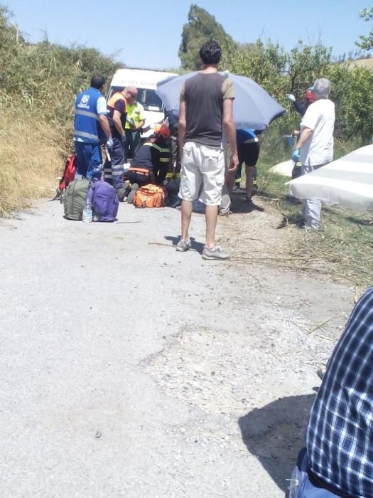 Colisión frontal entre un turismo y un autocar