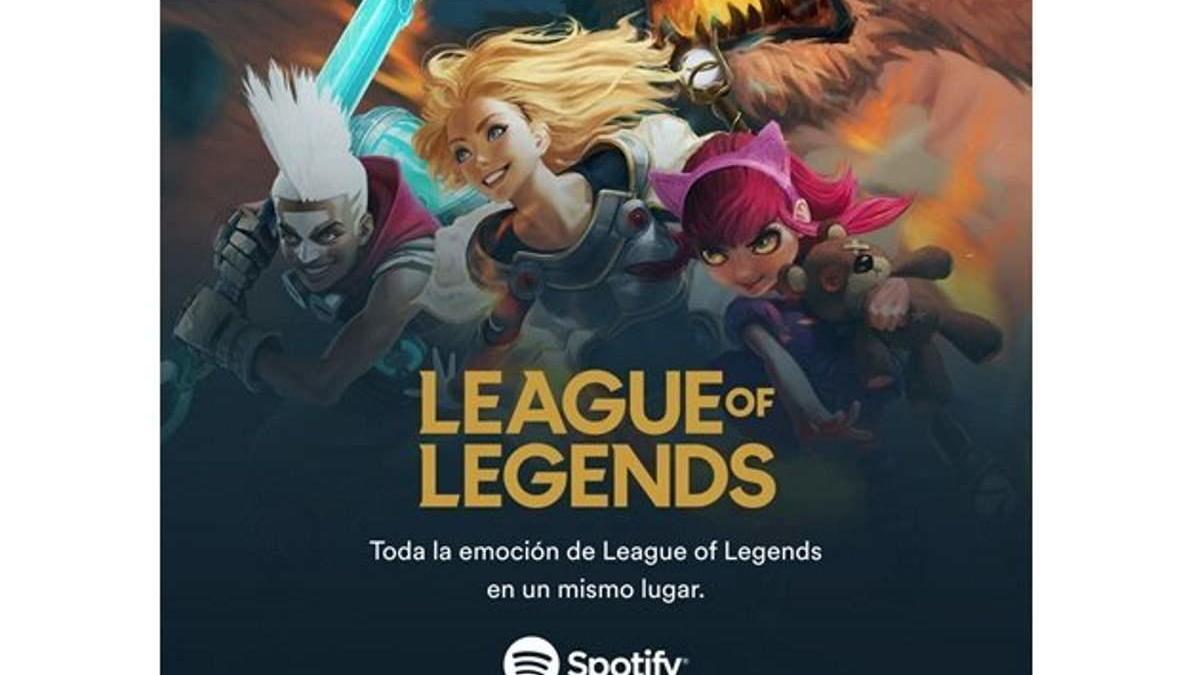 Spotify se alía con League of Legends.