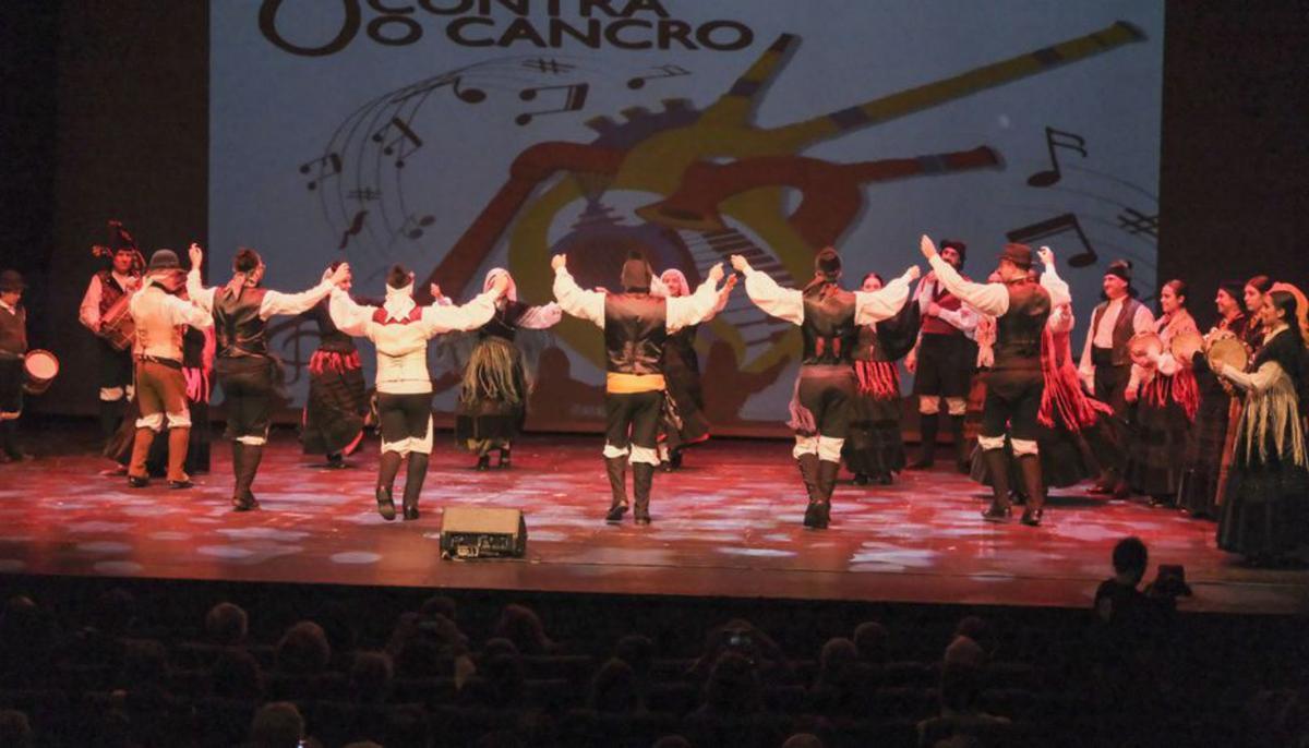 Uno de los momento tradicionales de la X Gala contra o Cancro.