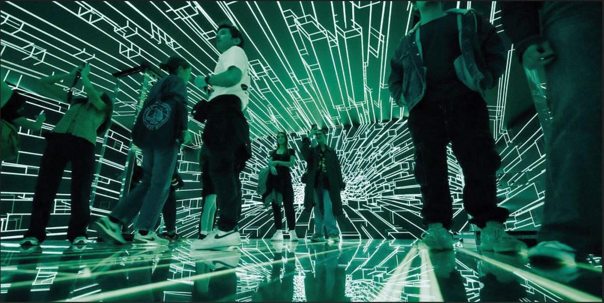 Instal·lació audiovisual "Music: Response" a la sala immersiva de la Casa Batlló, coorganitzada pel Sónar