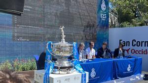 Nadal, este sábado durante la ceremonia del sorteo del torneo de Barcelona.