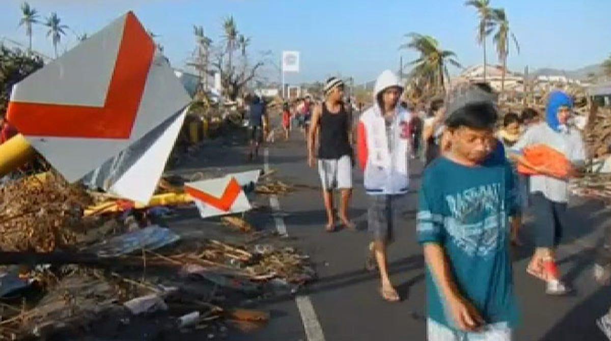 Devastació total a Tacloban (Filipines) després del pas del tifó ’Haiyan’.