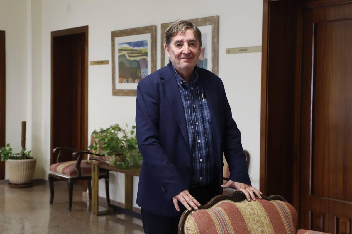 Luis Garcia Montero, director del Instituto Cervantes, ayer en Córdoba.