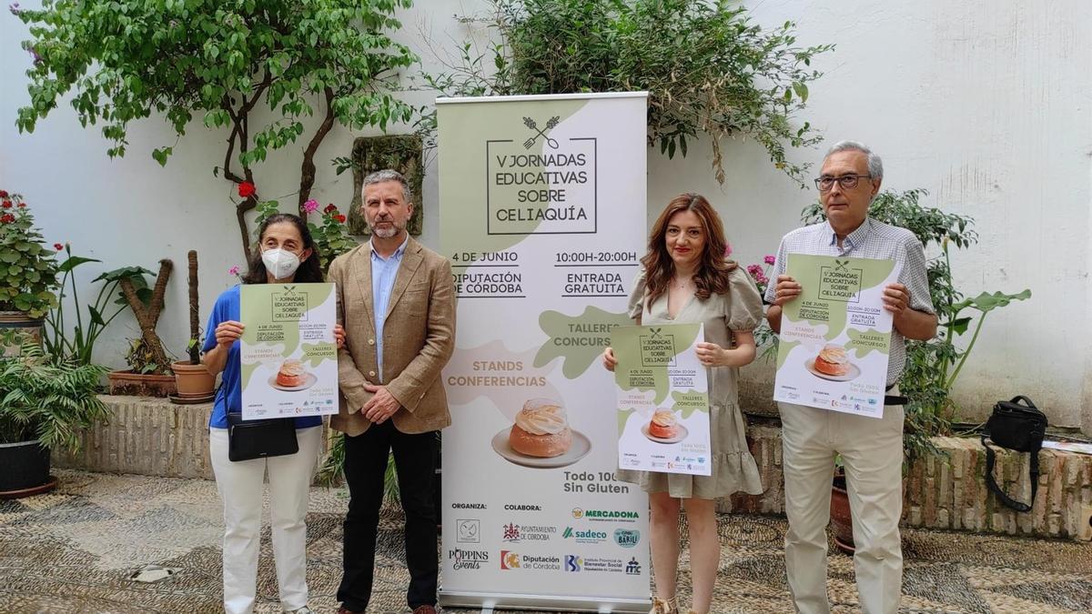 Presentación de unas jornadas sobre celiaquía que se desarrollarán este sábado 4 de junio en la Diputación.