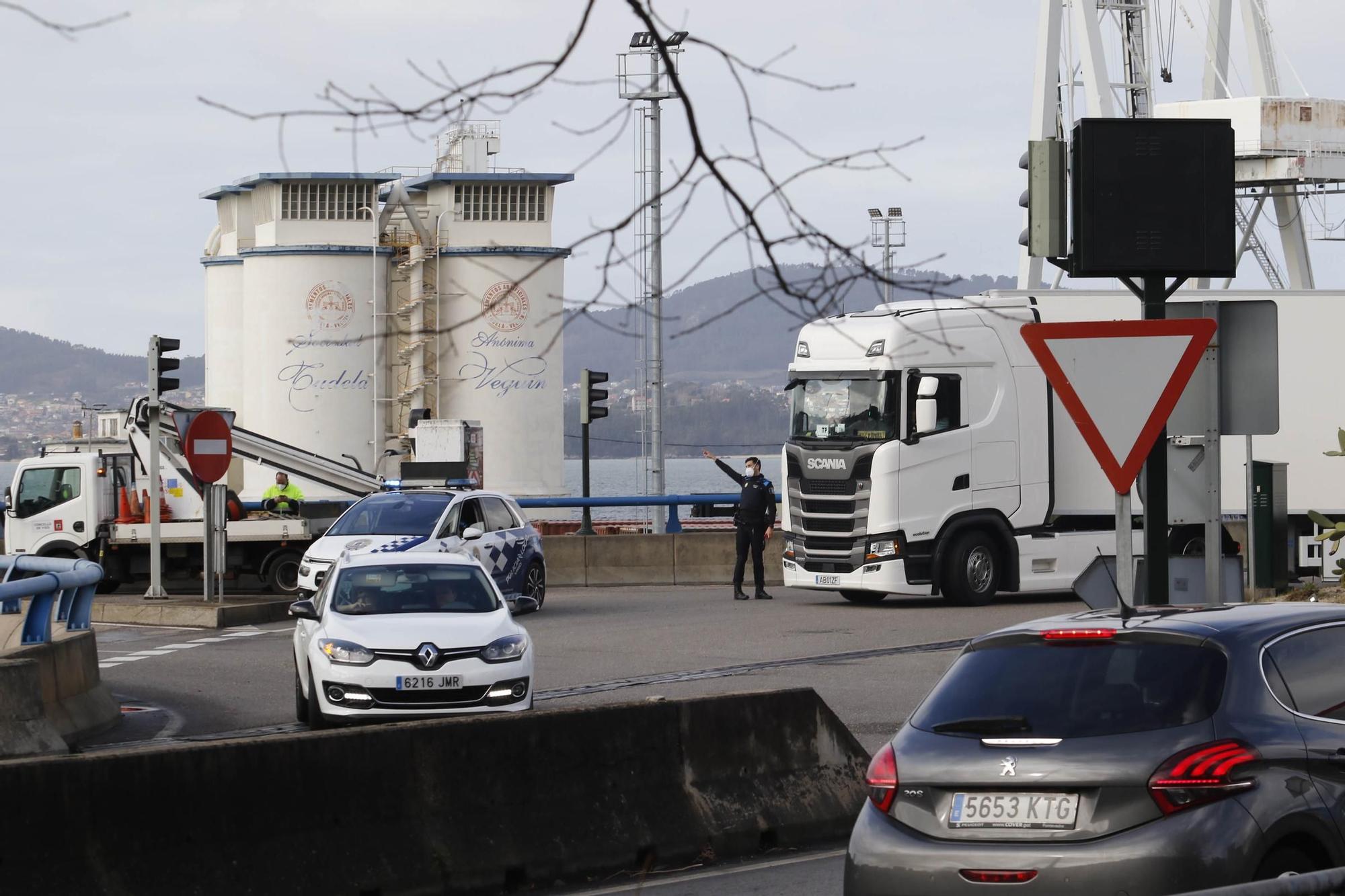 La zona de Beiramar se colapsa por el cierre del túnel