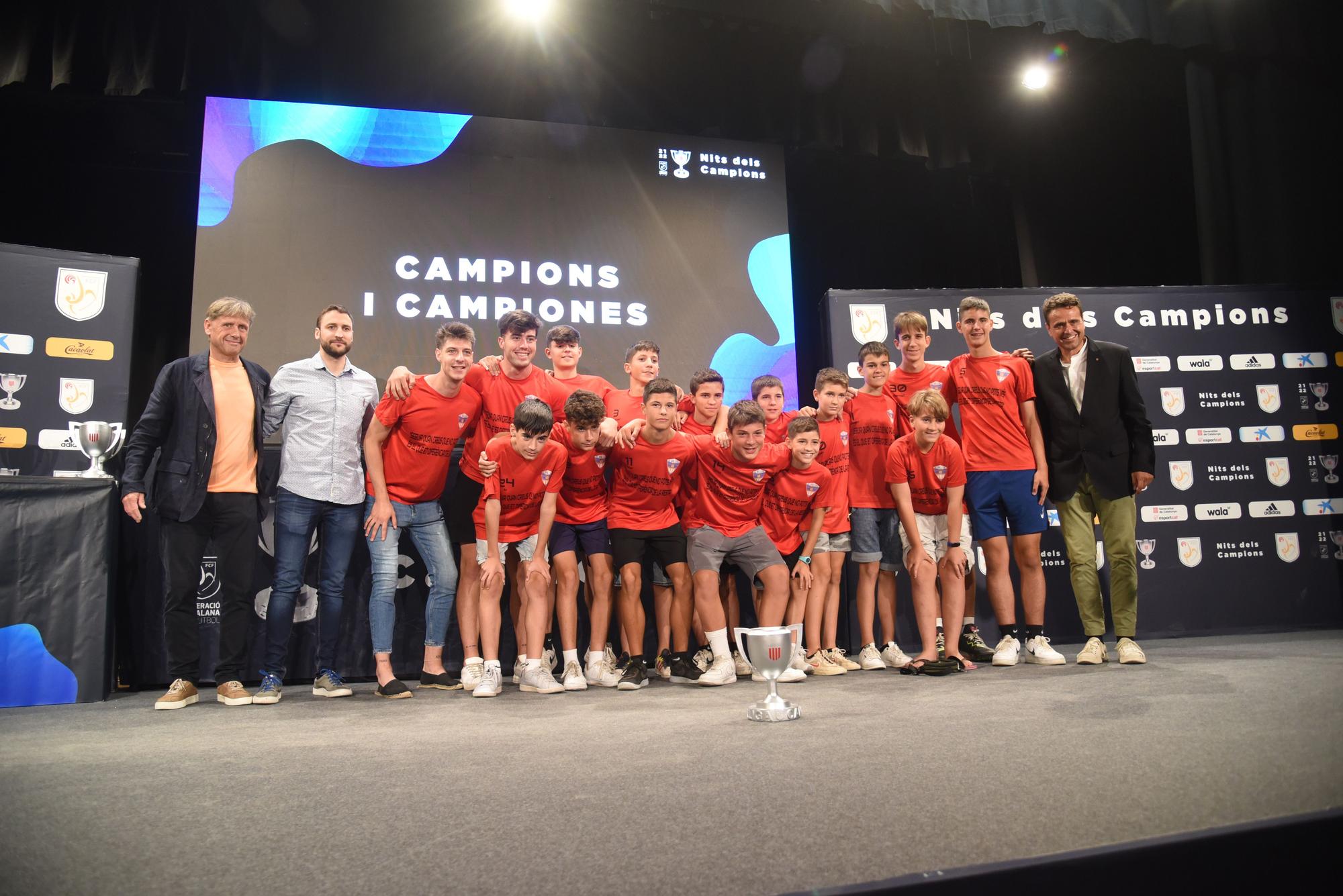 El futbol de la Catalunya central feliciten els seus 29 campions