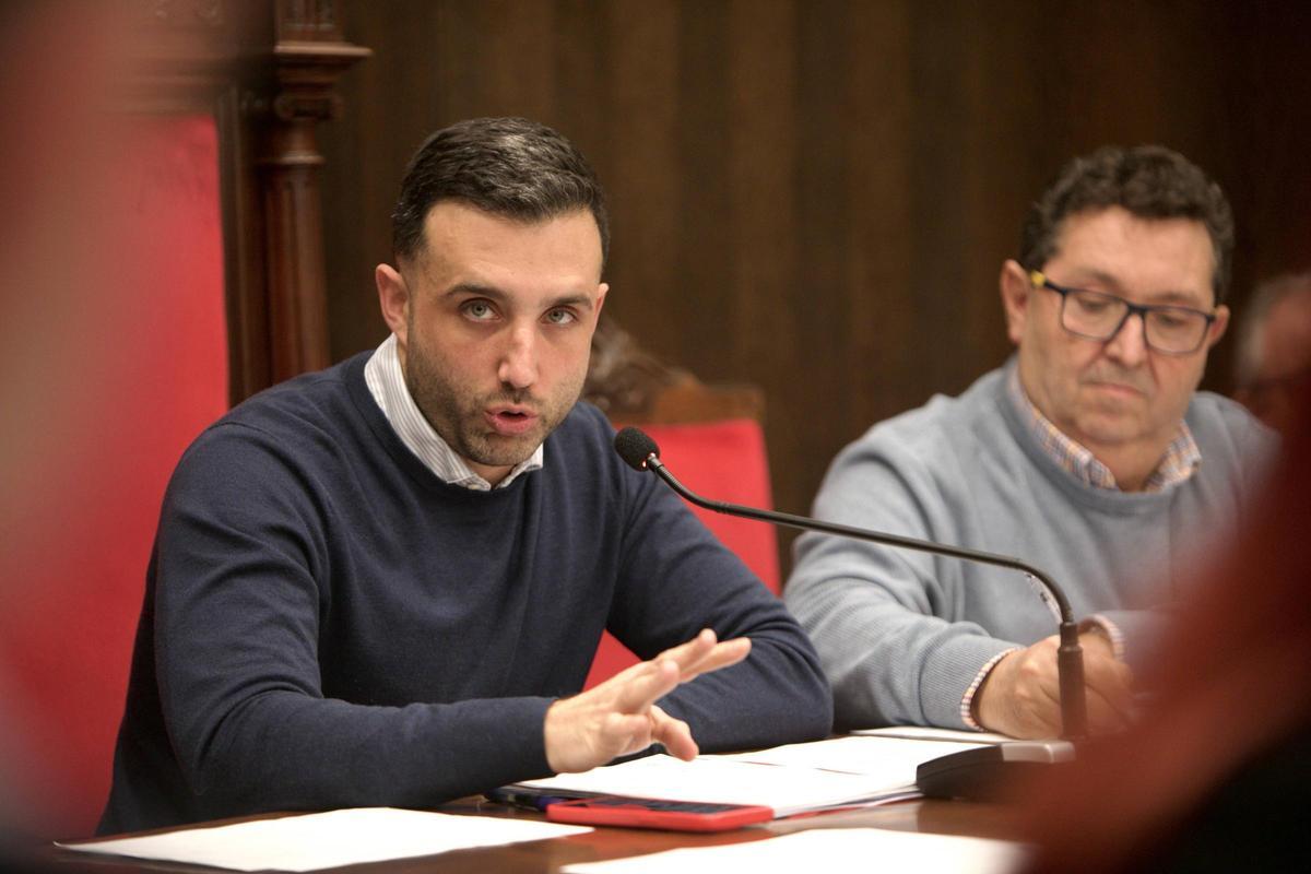 El alcalde de Sagunt, en el pleno.