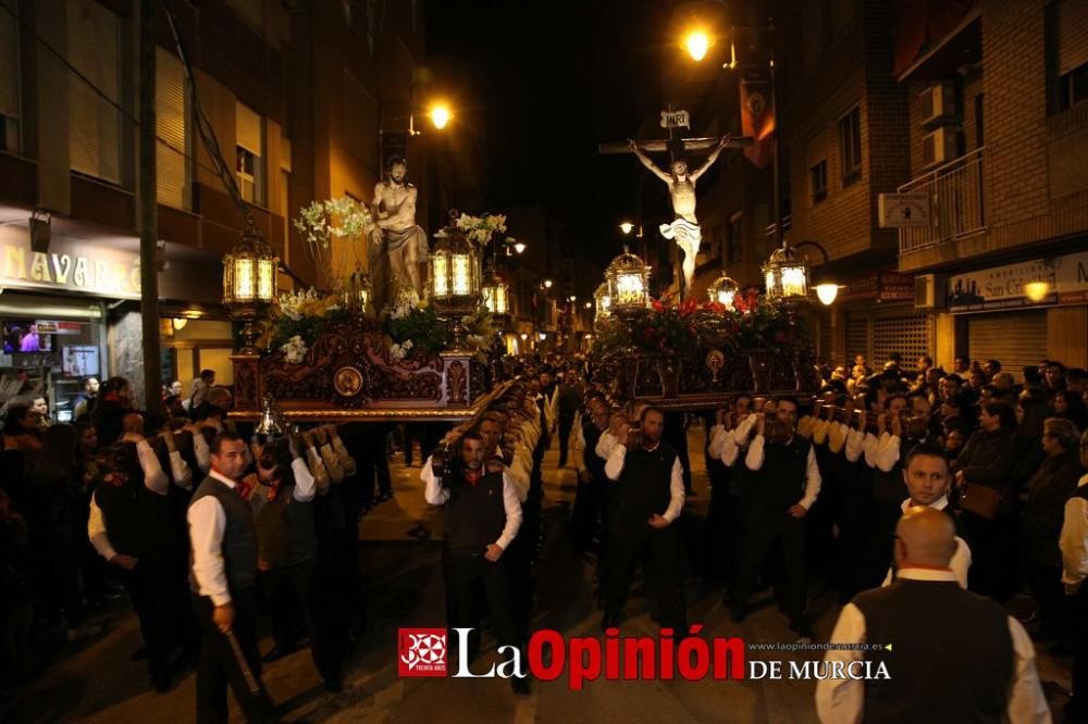 Encuentro en Lorca del Cristo de la Sangre, Señor de la Penitencia y la Virgen de la Soledad