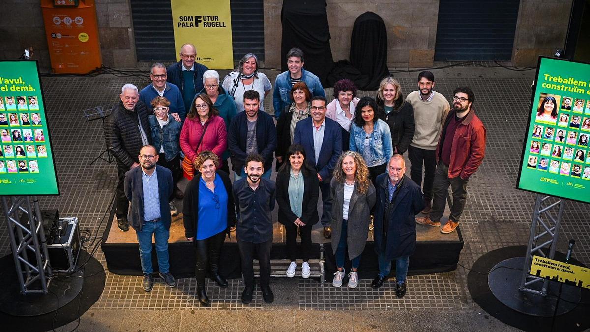 L'equip que forma la candidatura d'Esquerra Palafrugell per les eleccions municipals del mes de maig.