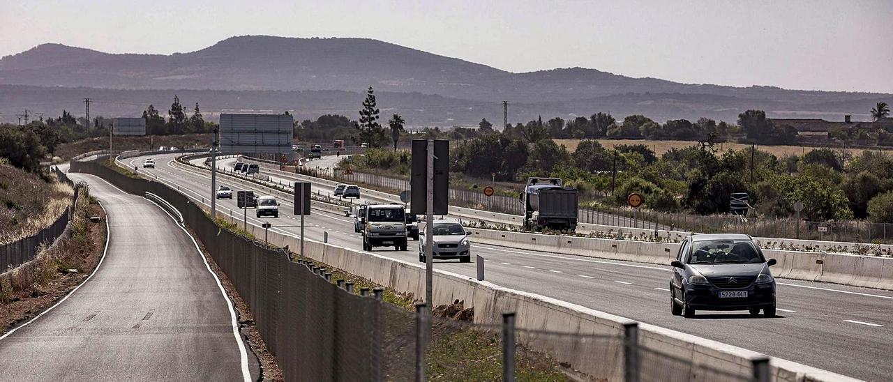 Las obras de la autopista de Llucmajor a Campos han costado unos 28 millones y el Consell ha adelantado 15 a la espera de Madrid. | B.RAMON