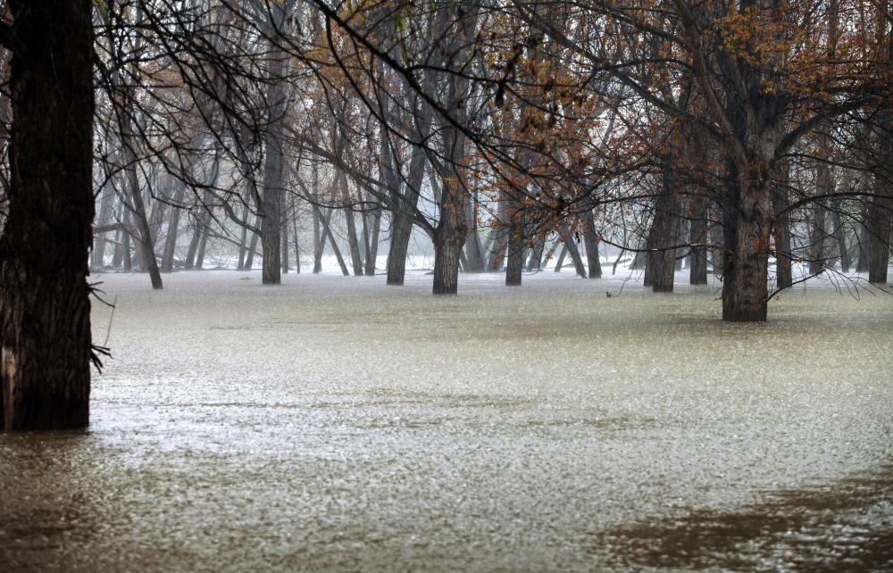 El río Ebro está a punto de desbordarse