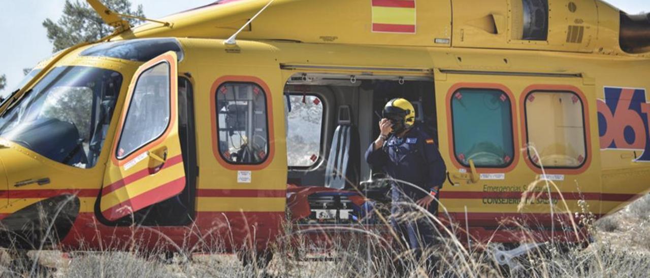 Uno de los helicópteros de Babcock.