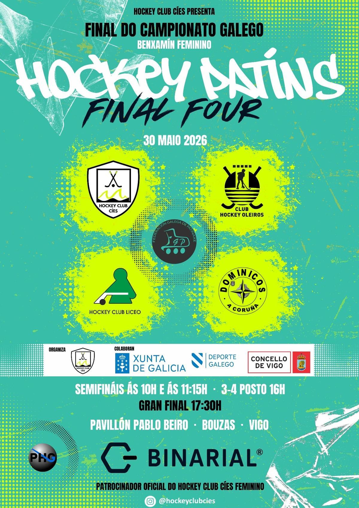 Cartel de la final four.