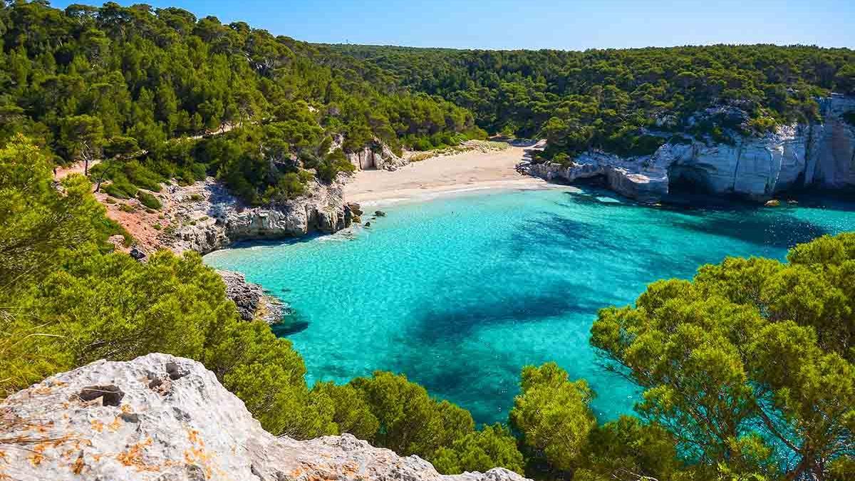 Una playa de Menorca, en islas Baleares