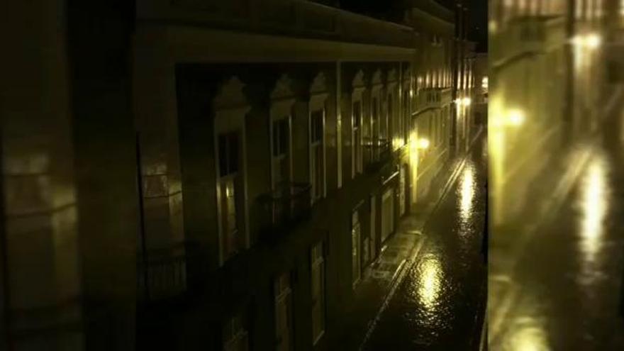 Lluvia de madrugada en Las Palmas de Gran Canaria