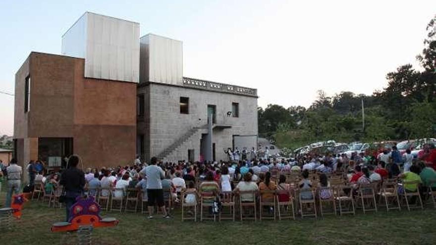 Acto inaugural de las obras del inmueble, el pasado año.