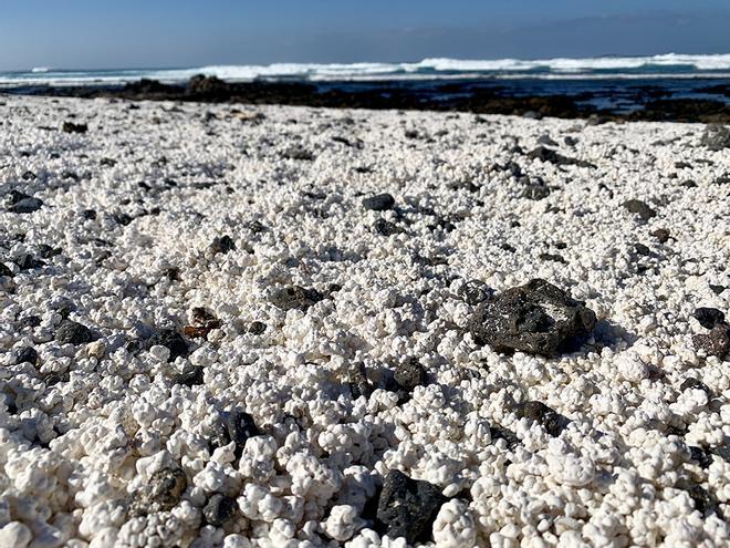 La playa de El Hierro, en La Oliva (Fuerteventura)