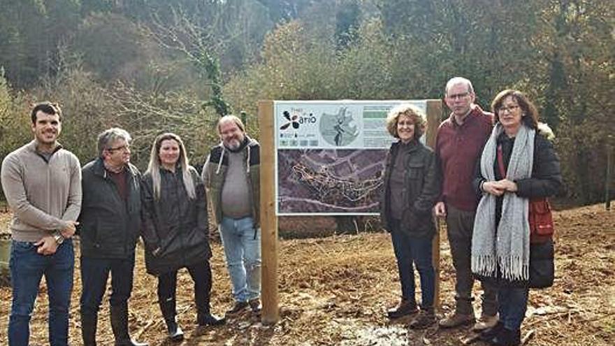 El Ejecutivo miñés, ayer en la fraga.