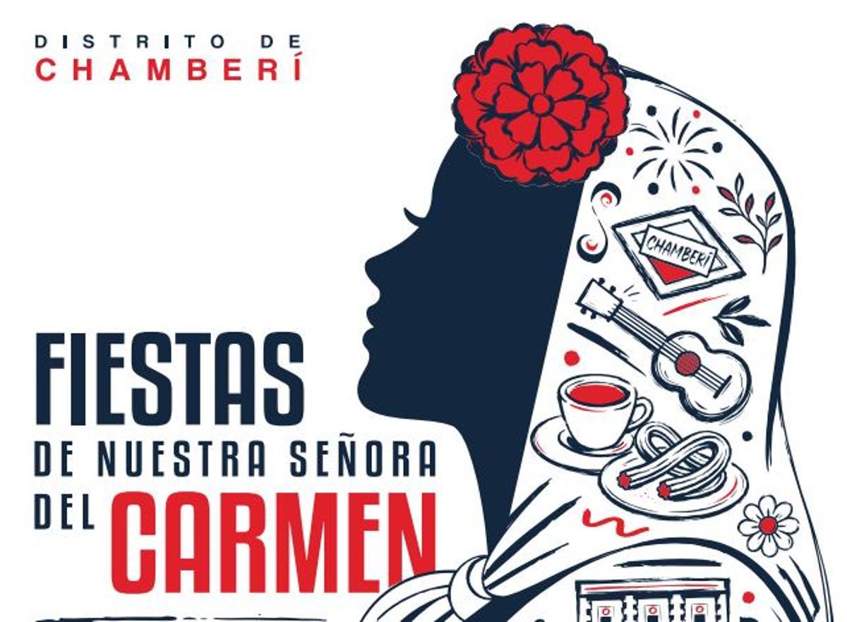 El cartel de esta edición ha sido diseñado por Javier Pajares Sánchez, quien resultó ganador del certamen de diseño convocado por la junta municipal del distrito