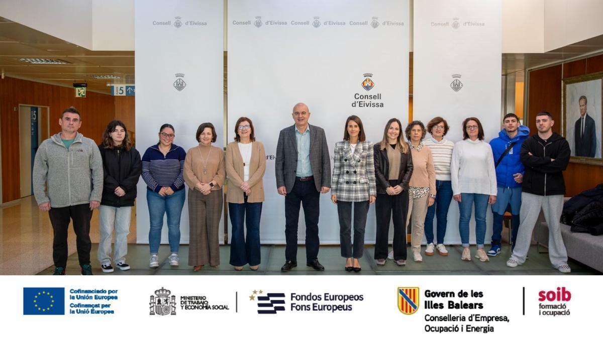 En esta nueva convocatoria, el Consell Insular de Eivissa y el SOIB han contratado a nueve personas.