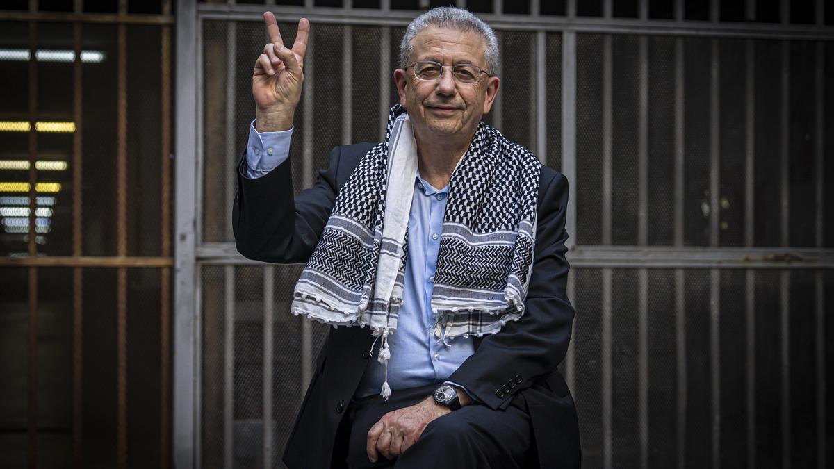 Barcelona 28/05/2024 Sociedad. Entrevista a dirigente palestino y ha portavoz del movimiento, el día del reconocimiento del estado palestino por parte del estado español. AUTOR: MANU MITRU
