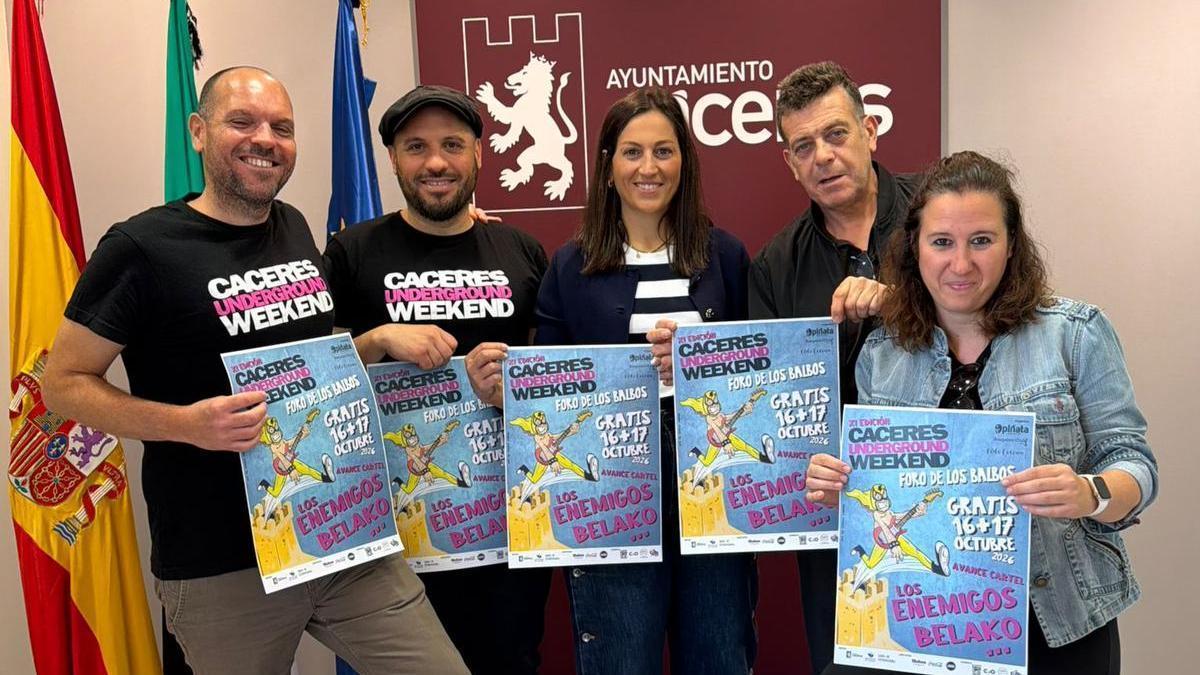 Presentación del Festival Cáceres Underground Weekend.