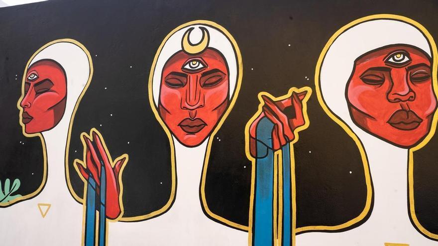 El Festival Desidia reivindica la memoria subterránea de Lanzarote en el III Circuito de murales de Argana Baja