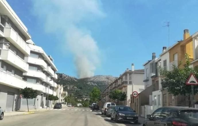 La columna de humo era visible desde varios kilómetros