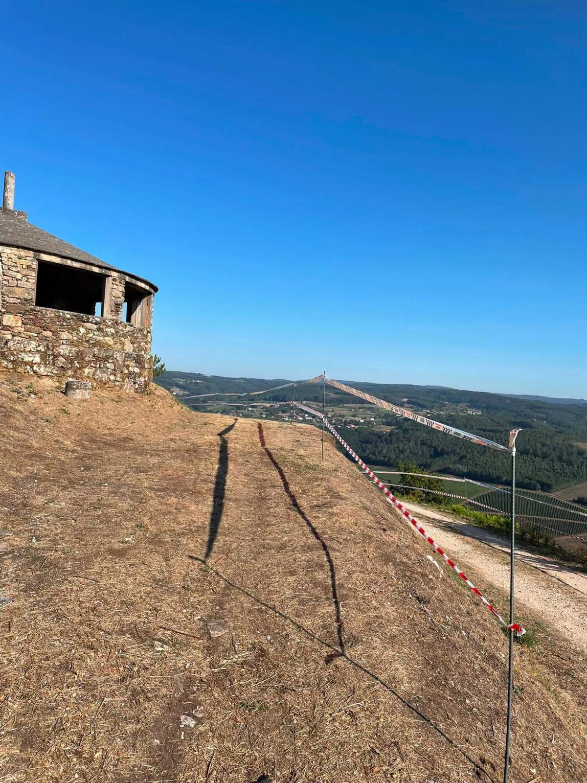 Preparativos para la observación del eclipse en San Miguel de Castro, en A Estrada.