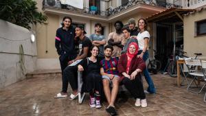 BARCELONA 02/10/2024 Sociedad. Jóvenes migrantes residentes en el espacio temporal de acogida BACstation de Vallarca. Foto de ZOWY VOETEN
