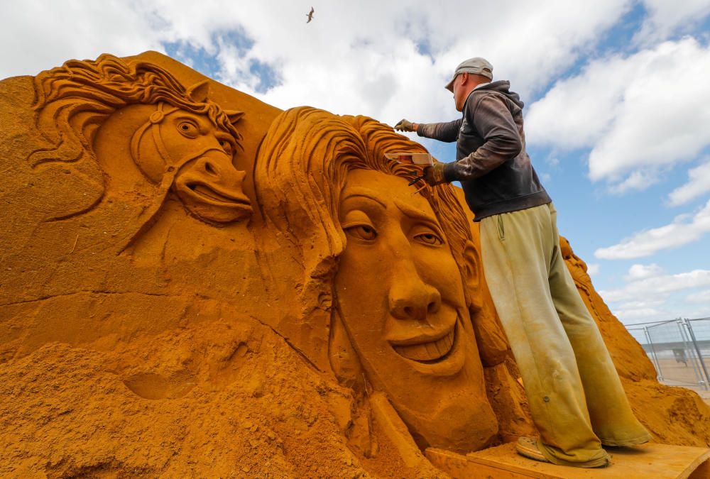 Festival d'escultures de sorra a Bèlgica