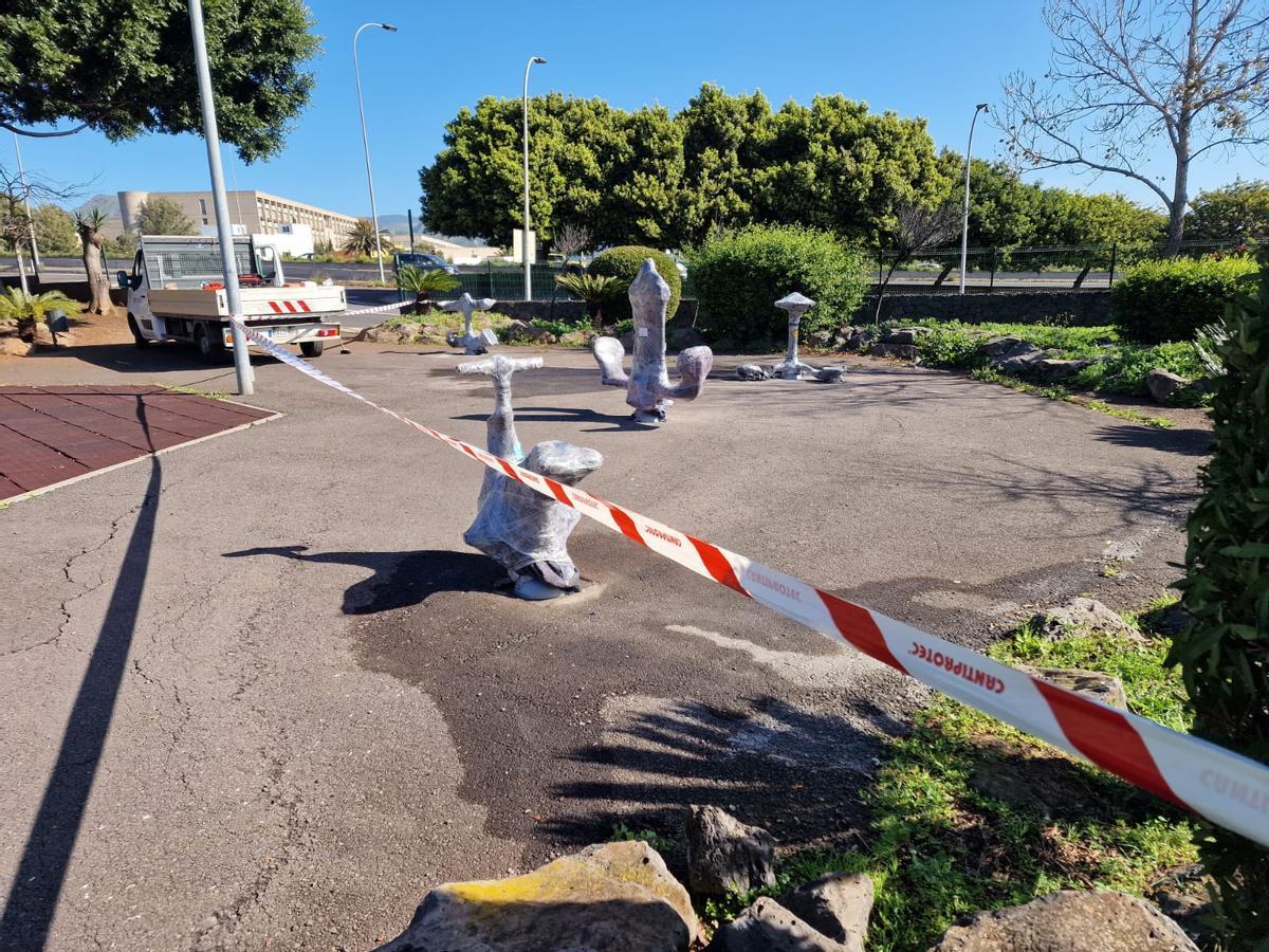Instalación de nuevo mobiliario urbano en el municipio.