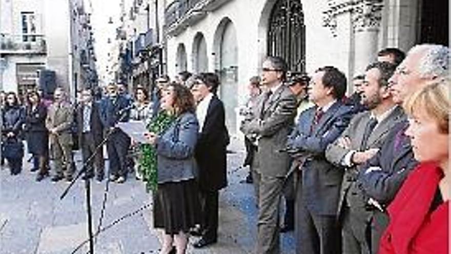 Un moment de l&#039;acte celebrat ahir a Girona.