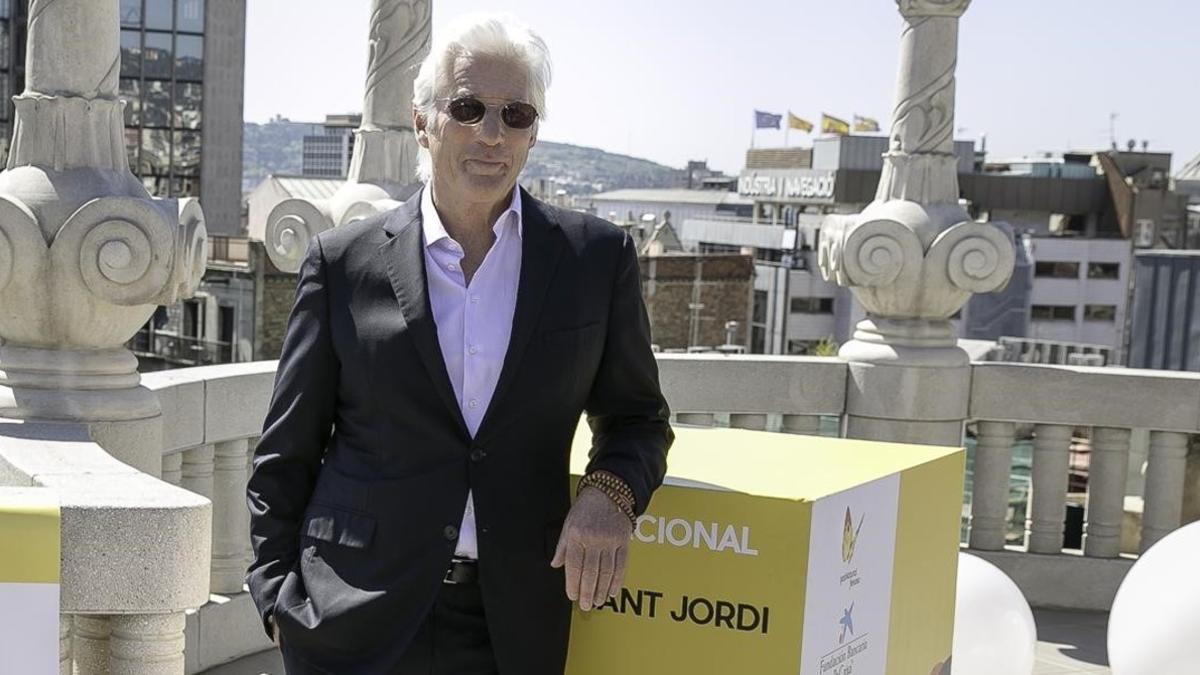 Richard Gere, el pasado 21 de abril en Barcelona, en la presentación de 'Norman, el hombre que lo conseguía todo'.