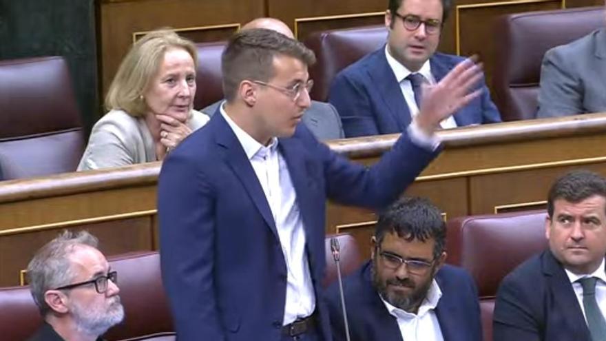 Así ha sido la primera intervención en aragonés de Jorge Pueyo en el Congreso