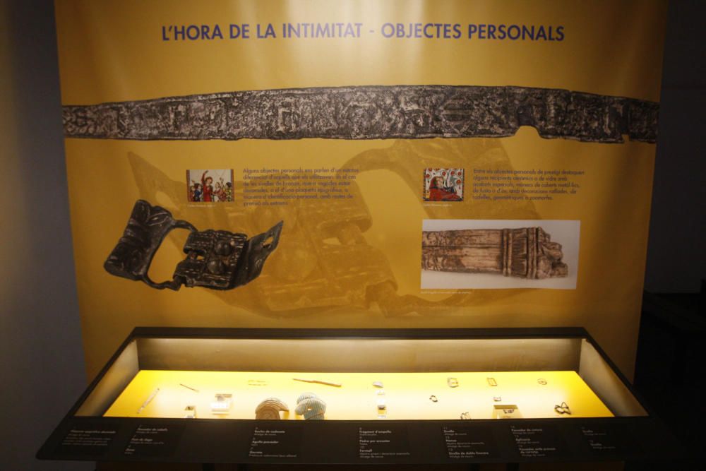 Exposició restes arqueològiques Castell de Rocabru
