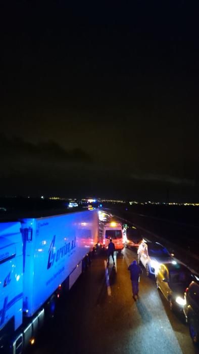 Accidente múltiple en la A-7