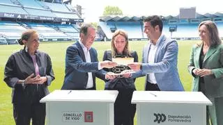 Concello de Vigo, Diputación de Pontevedra y Celta firman el convenio de Gol