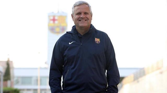 Albert Capellas, durante su etapa como entrenador interino del Barça B